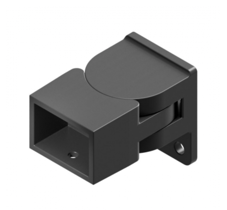 Horizontal Swivel Bracket - Black (Inc Screws) 
