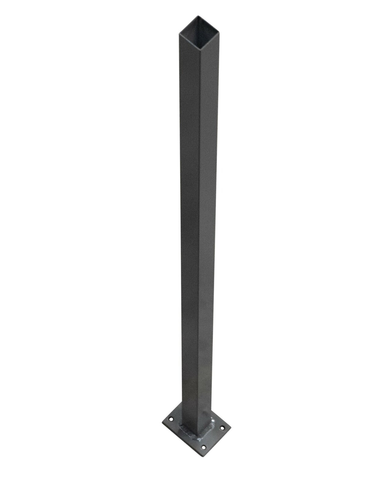 Pearl White Post 50 x 50 x 1800 Aluminium Flanged