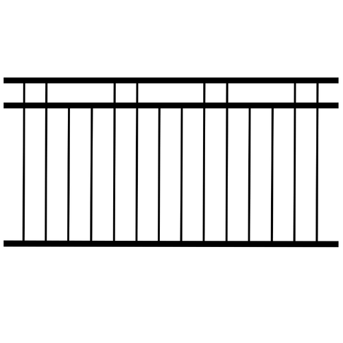 Black 3 Rail Flat Top 2400 x 1200 Steel