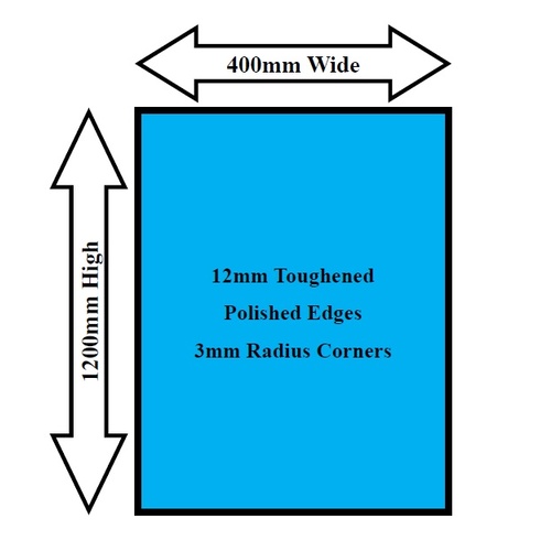 Glass Panel 400 x 1200
